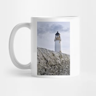 Mull of Galloway Lighthouse seen over the lighthouse wall, Scotland Mug